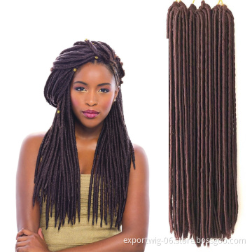 Faux locs crochet hair straight gypsy Afro Hairstyle Synthetic Hair Weft Nu Locs silky straight Locs Hair Extension dreadlocs